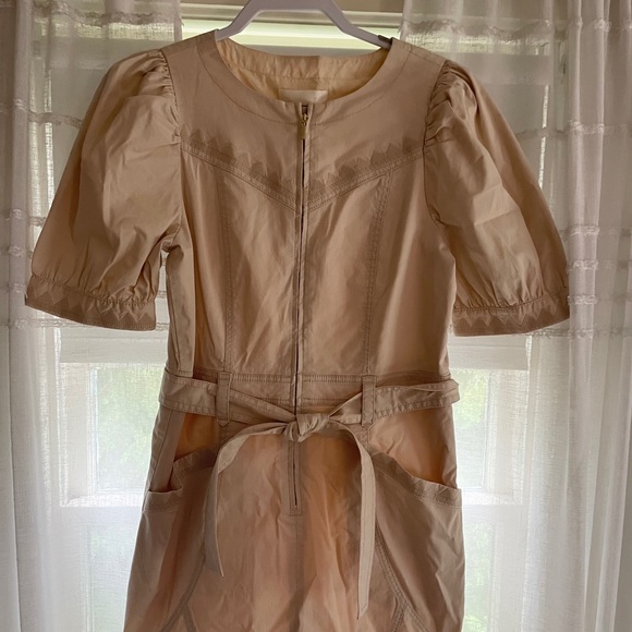 Anthropologie Khaki Mini Dress - Picture 2 of 3